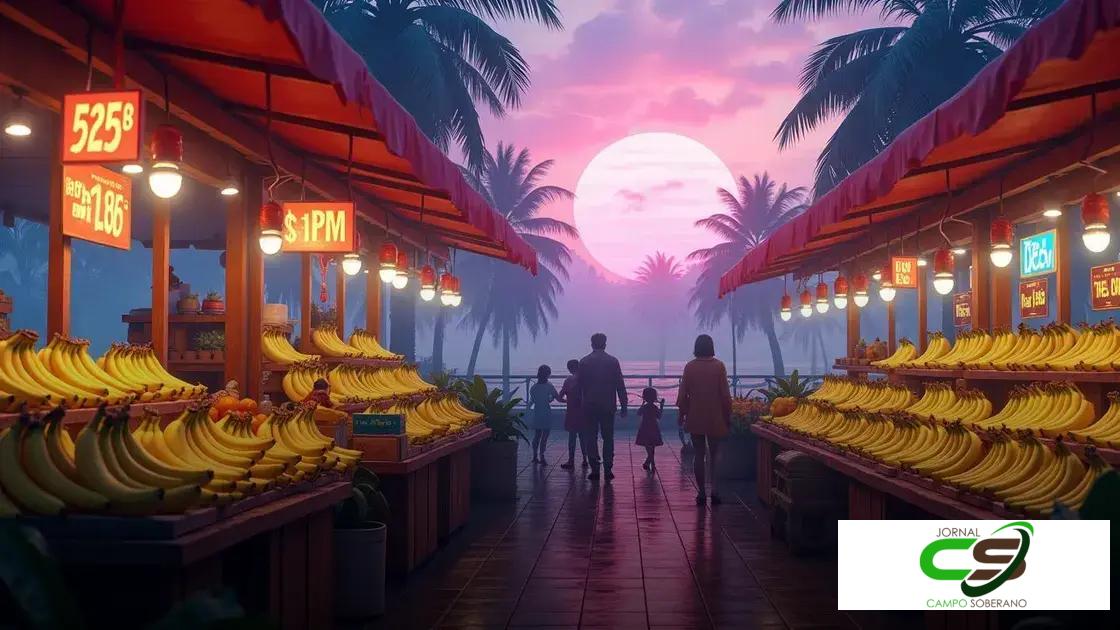 Banana preço: Descubra o que afeta o valor desse alimento popular