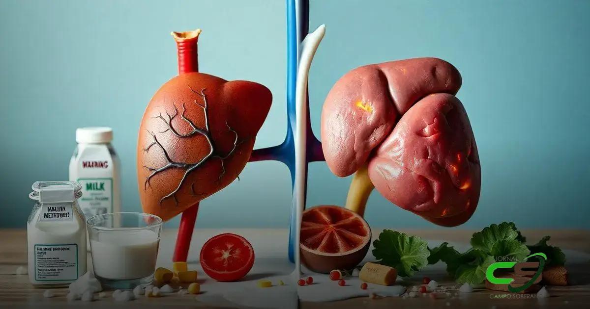 Como o leite é metabolizado no fígado