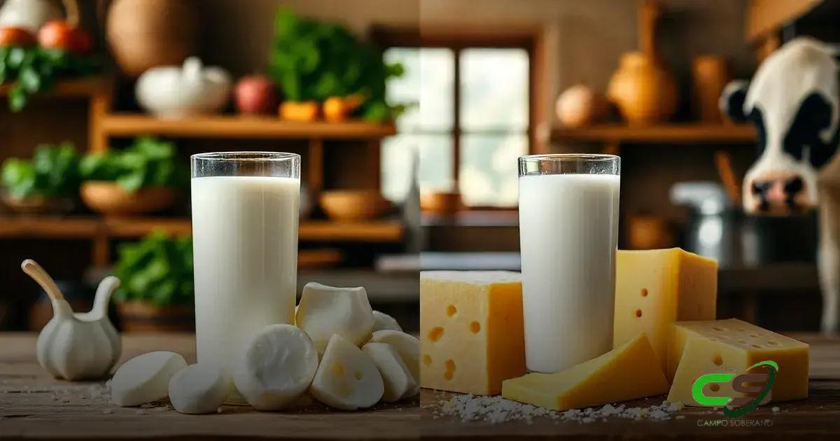 Comparação entre leite de búfala e leite de vaca