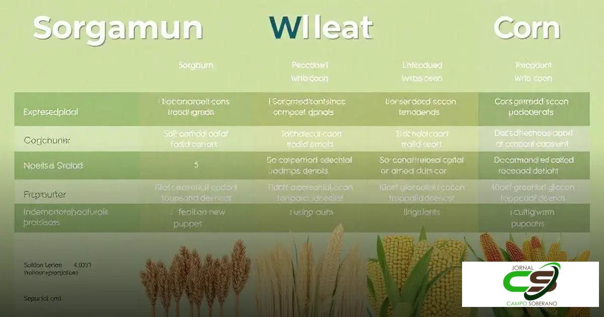 Diferenças entre o sorgo e outros grãos