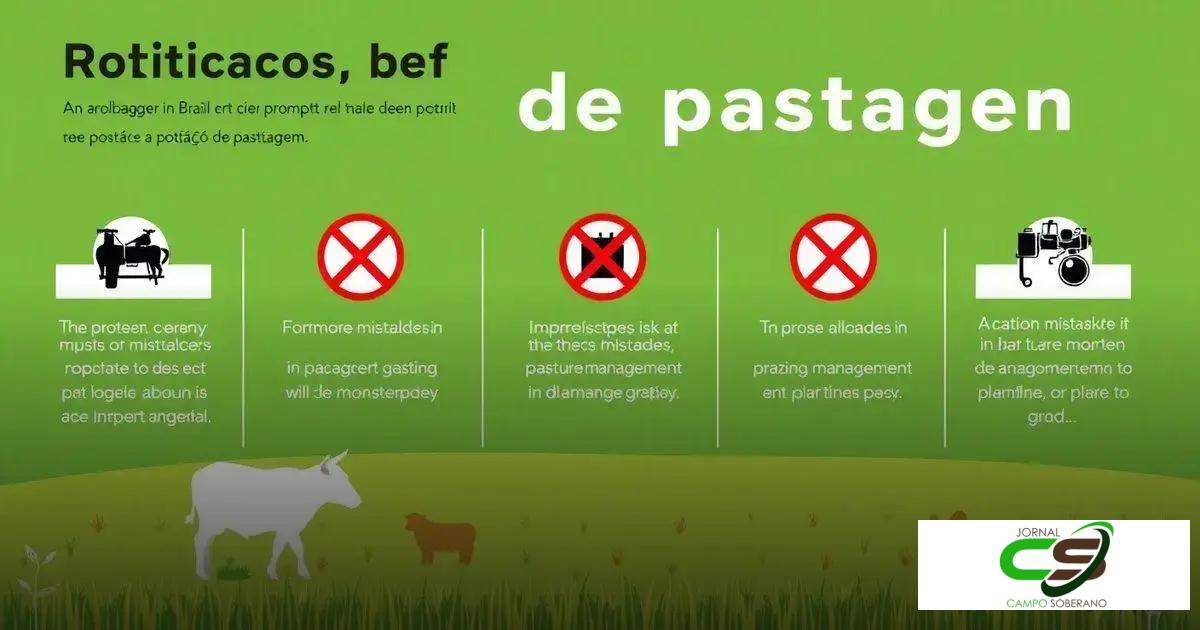 Erros comuns na rotação de pastagem Erros comuns na rotação de pastagem