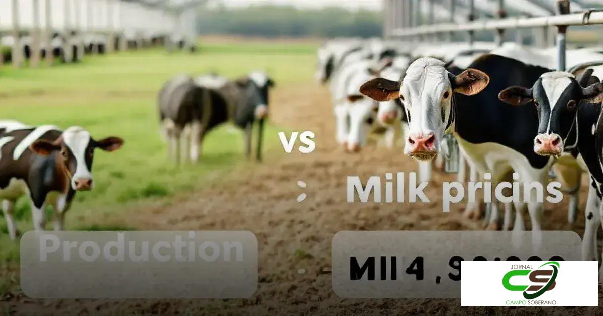 Impacto da produção no preço do leite Impacto da produção no preço do leite