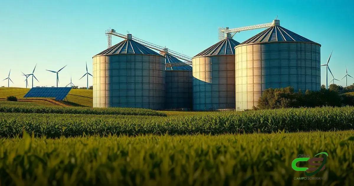 Silos de milho e sustentabilidade
