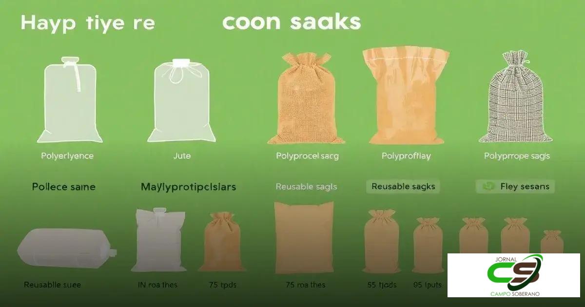 Tipos de sacas de milho disponíveis