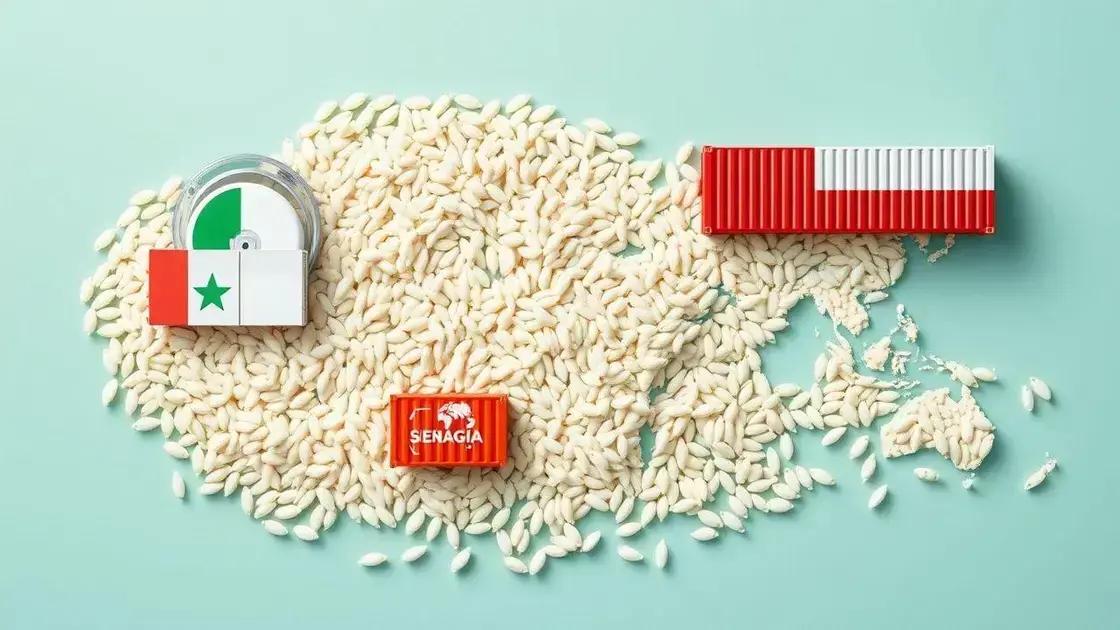 Brasil registra alta de 153% nas exportações de arroz em março de 2025