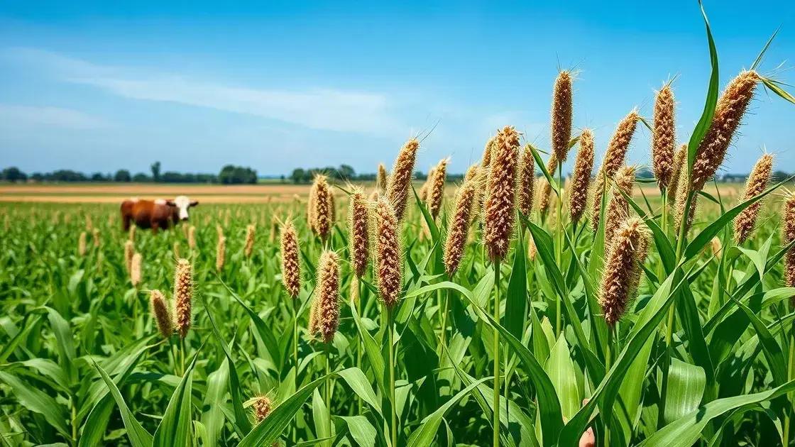 Sorgo: a solução para cultivo sustentável e silagem eficiente no campo