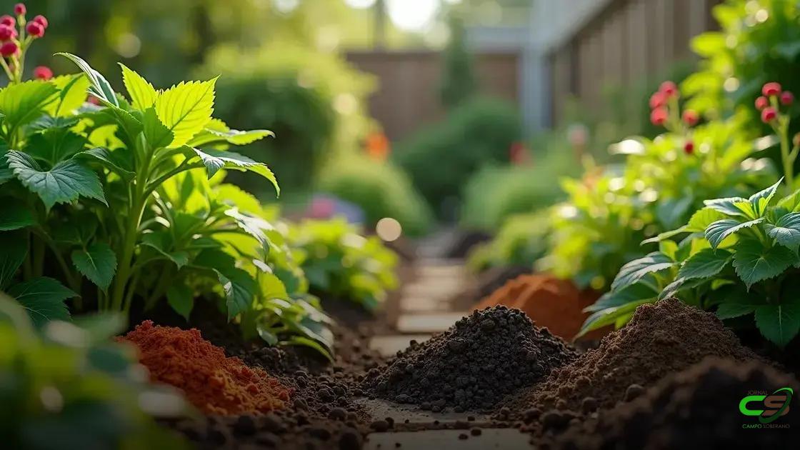 tipos de adubo: o que escolher para turbinar suas plantas hoje