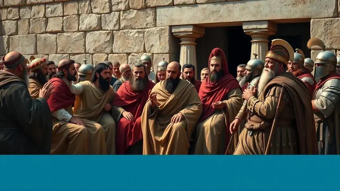 o papel dos fariseus e o julgamento de jesus