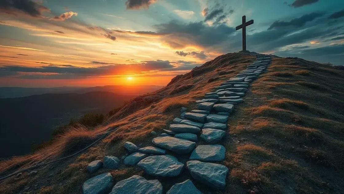 a cruz como símbolo e o caminho até o calvário