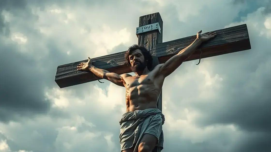 a crucificação e as mensagens de perdão e redenção