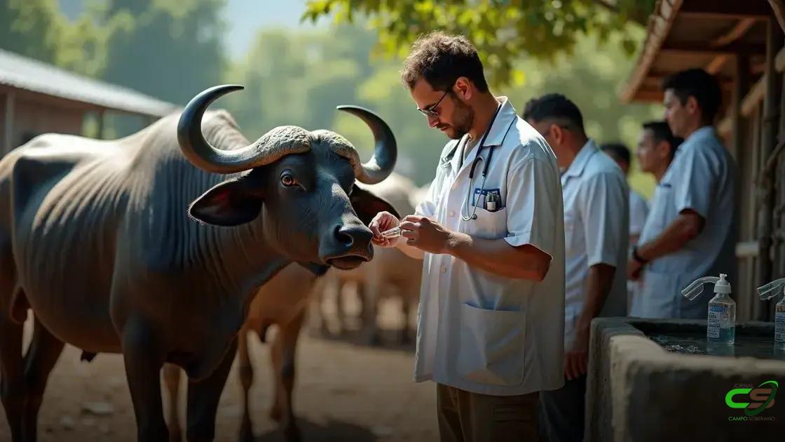 Vacinas, sanidade e cuidados essenciais com a saúde do rebanho bubalino