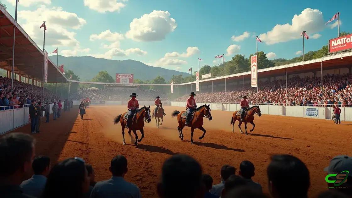 eventos e provas: onde ver a raça em ação