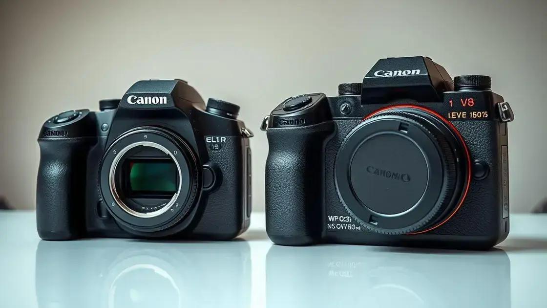 diferencie câmeras DSLR e mirrorless: conceitos básicos e vantagens