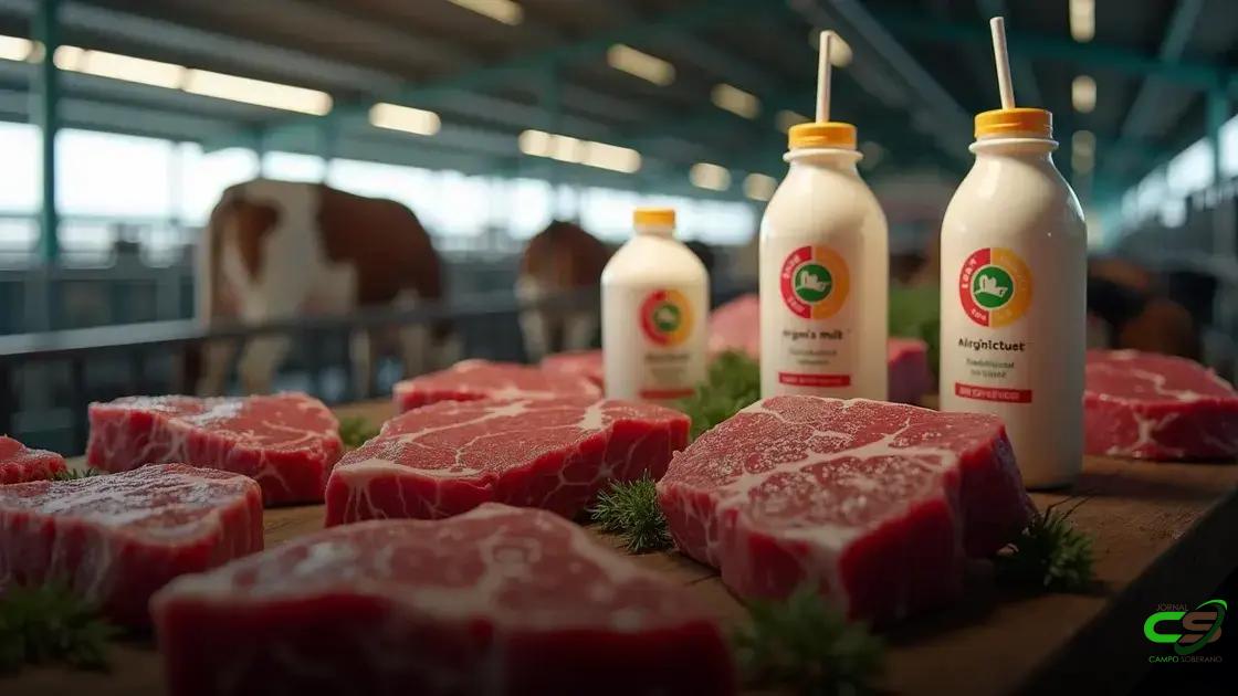 novas tendências no mercado de carne bovina e leite