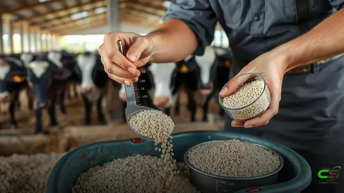 limites de inclusão seguros na dieta do gado