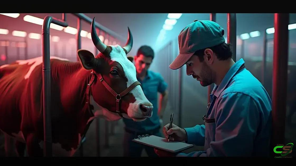 quando acionar o veterinário e o que observar no abate