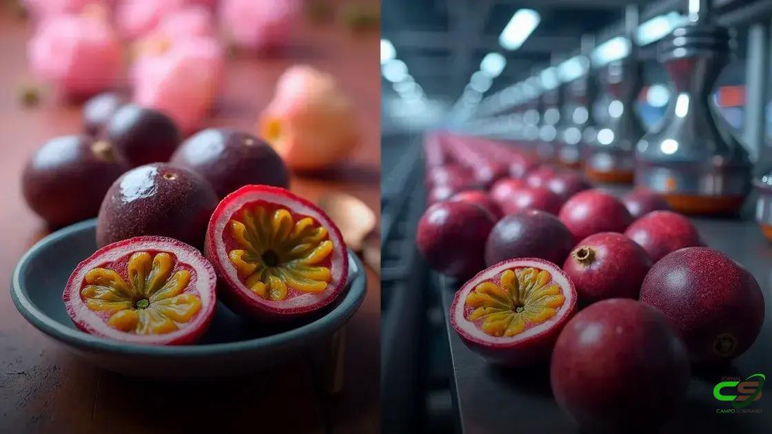 maracujá para consumo in natura x industrialização