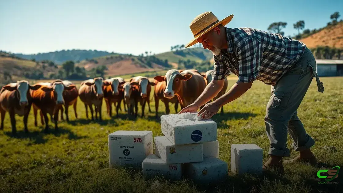 Benefícios do sal mineral na saúde do gado