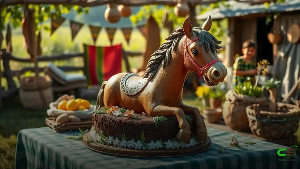 bolo de cavalo infantil: 8 ideias criativas para festa no campo