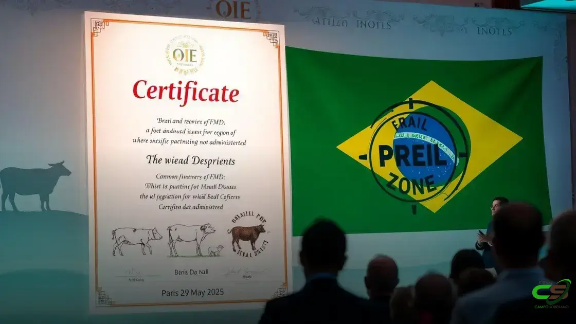 Brasil conquista reconhecimento como país livre de aftosa sem vacinação