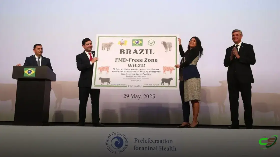 Brasil conquista reconhecimento internacional de livre de febre aftosa sem vacinação