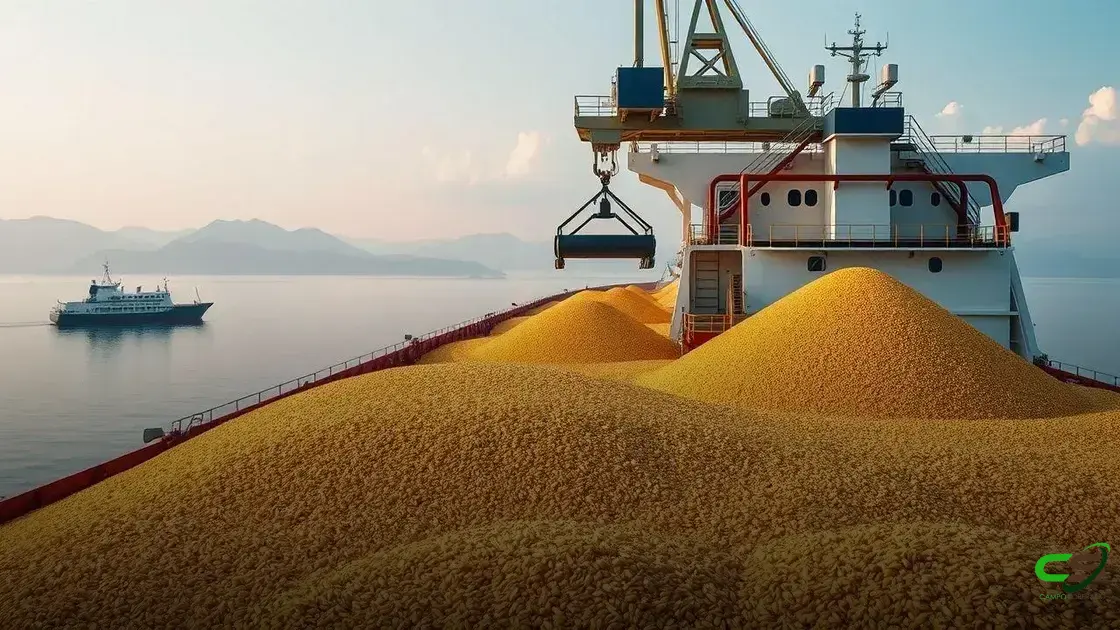 Brasil reduz previsão de exportação de soja em 2025, mas colheita avança