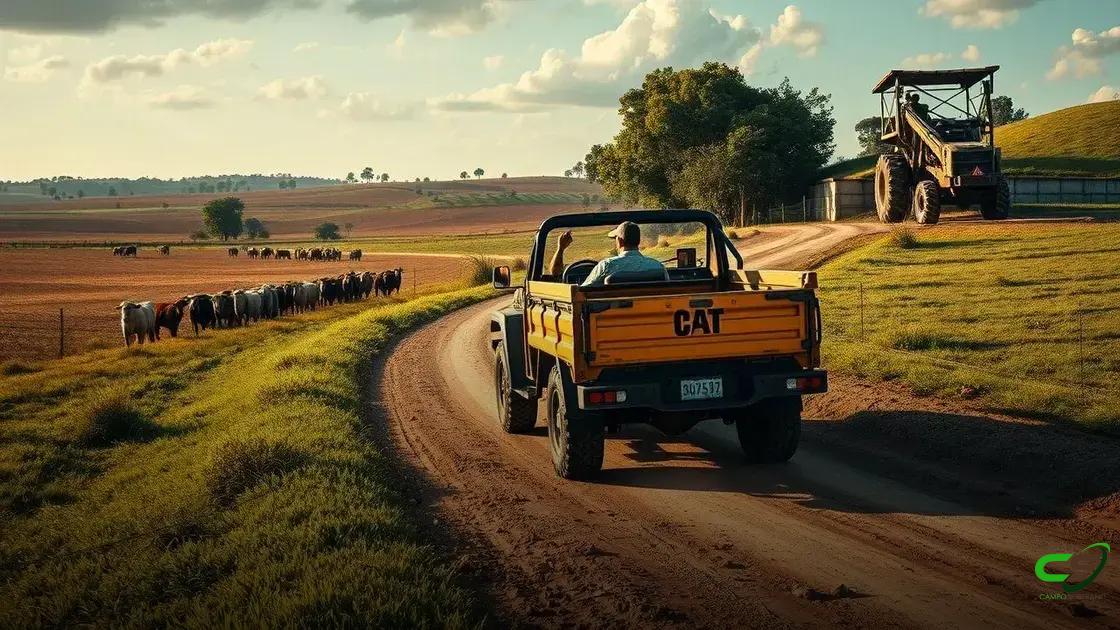 caminhonete da caterpillar: como essa máquina pode mudar o dia a dia no campo