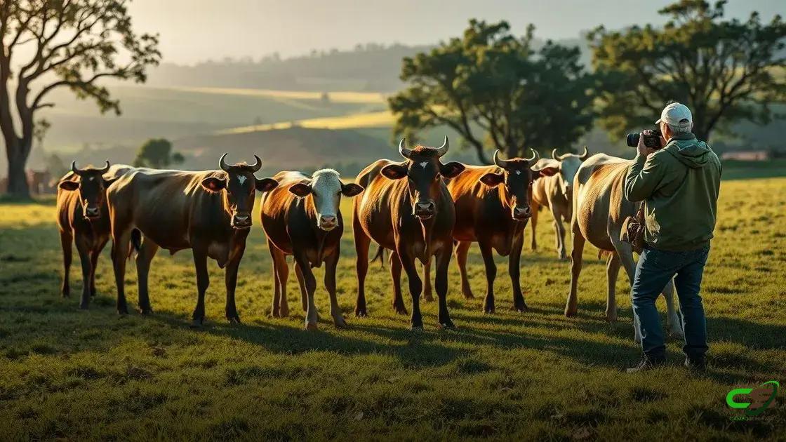 capturando o comportamento natural dos bois