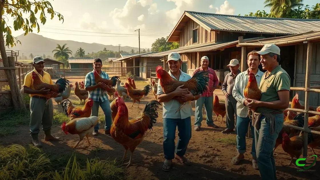 casos de sucesso: produtores que ampliaram valor com galo índio gigante