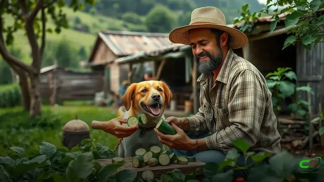 Como oferecer pepino ao cachorro de forma segura