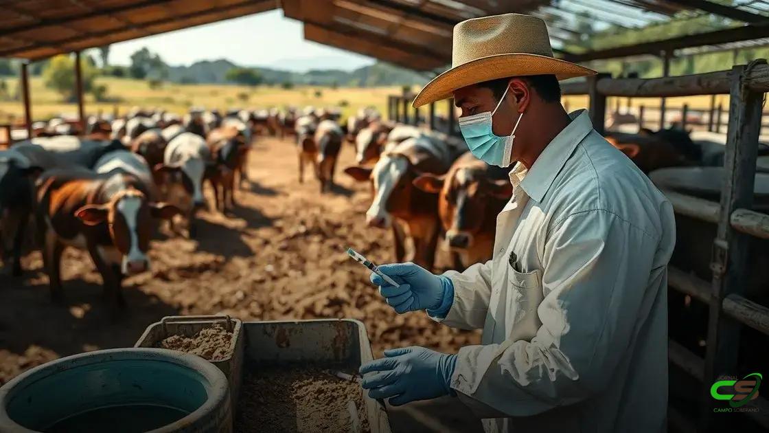 controle sanitário: prevenindo doenças que comprometem o rebanho