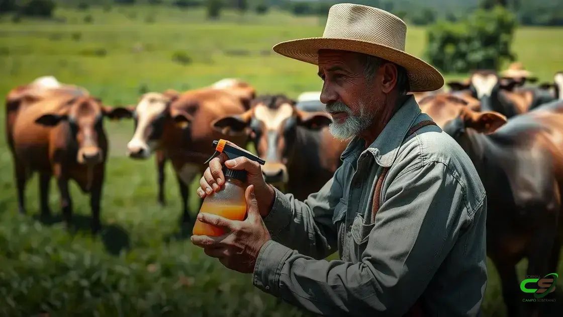 Cuidados ao aplicar a solução no animal