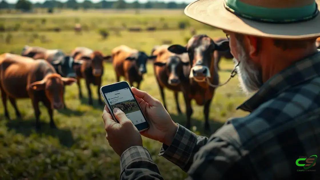 cuidados ao compartilhar fotos do rebanho nas redes sociais