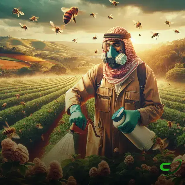 Cuidados ao usar produtos químicos perto de abelhas