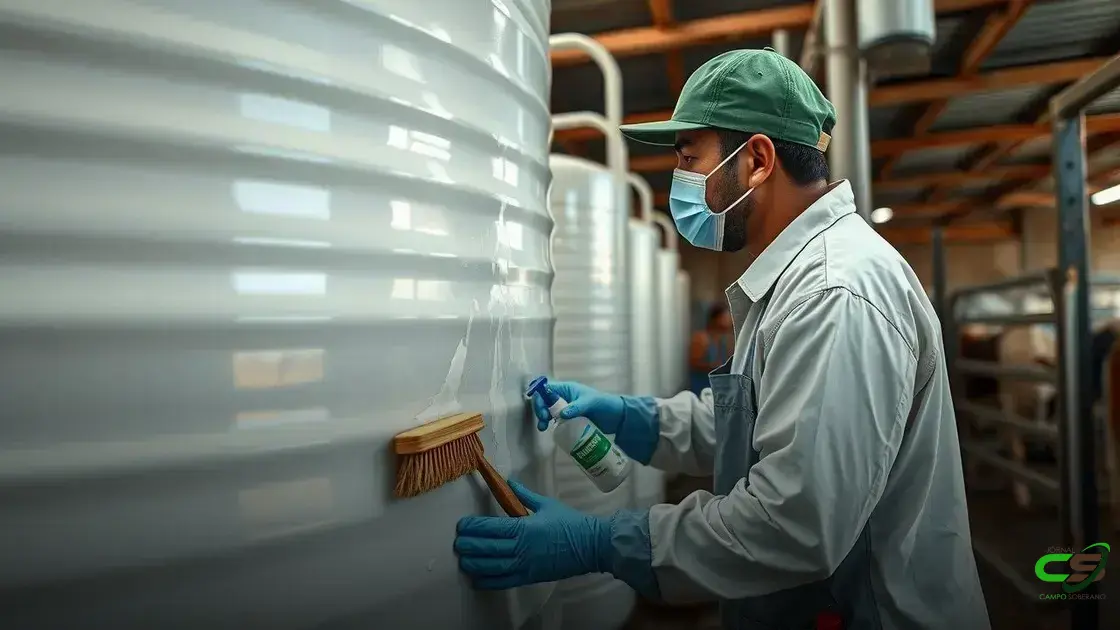 Cuidados na higiene e manutenção dos tanques