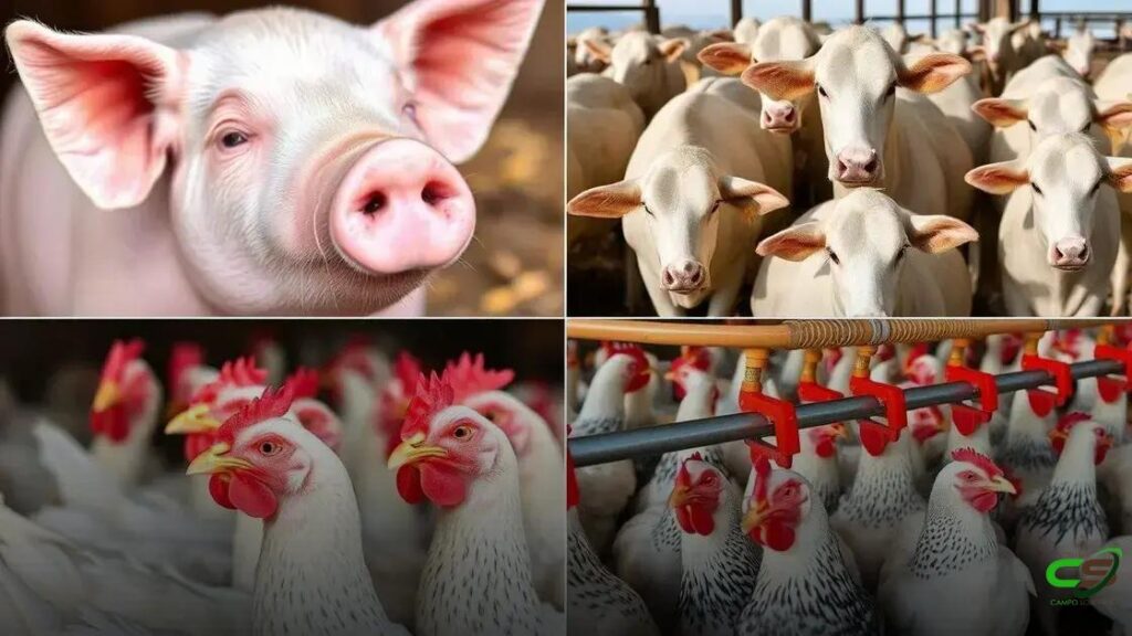 Desempenho do boi, suíno e frango vivos em abril e no 1º quadrimestre de 2025