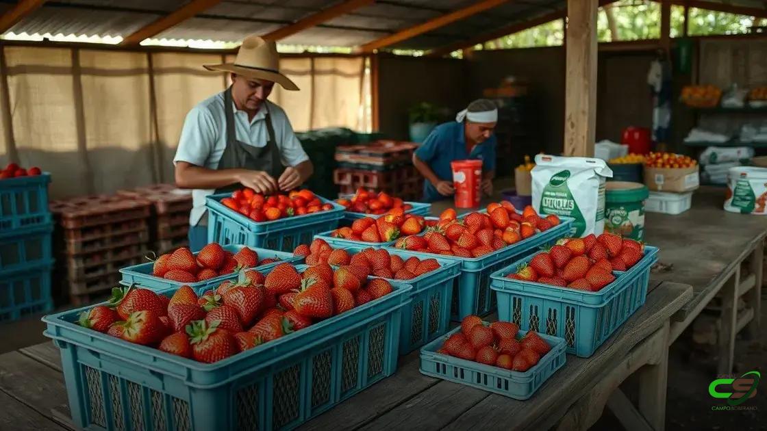 Dicas para conservar e vender seu morango Dicas para conservar e vender seu morango