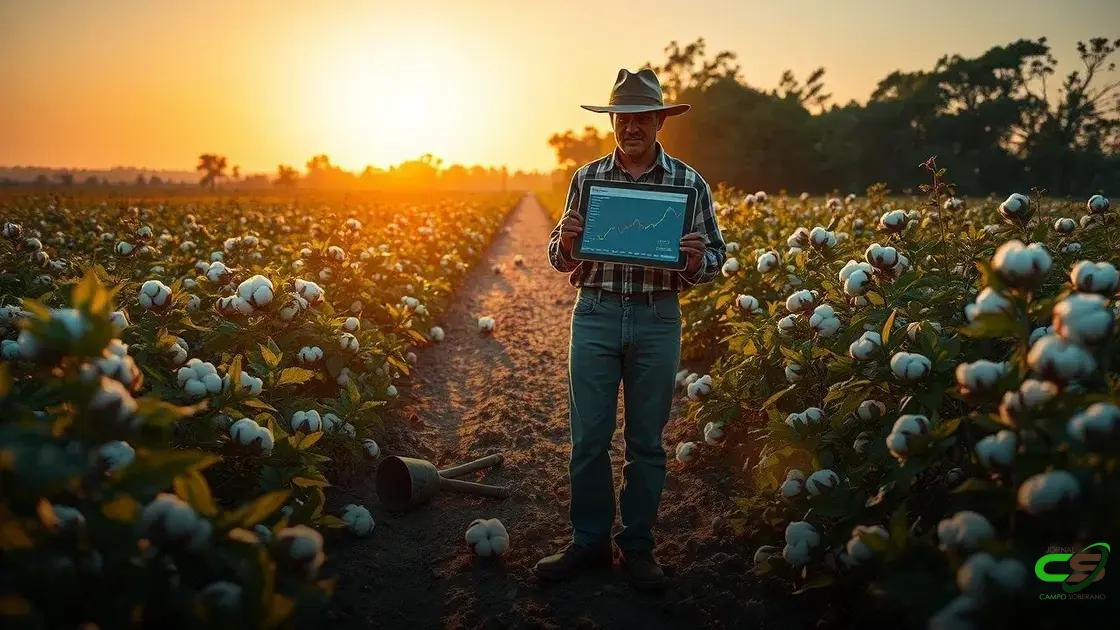 dicas para usar as informações do cepea no manejo do algodoeiro