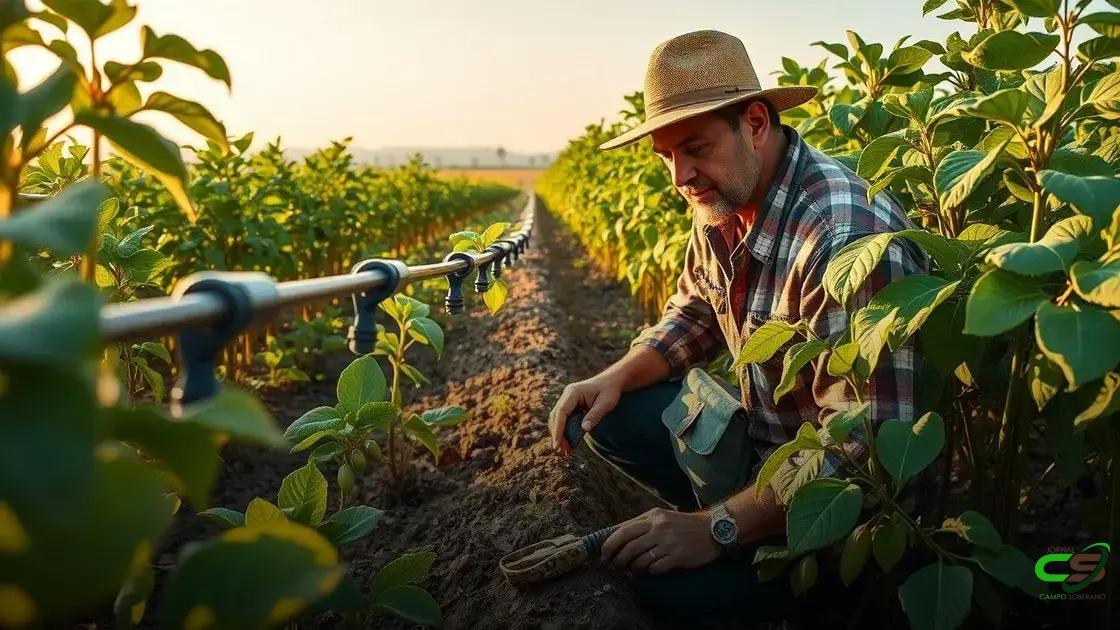 Manejo adequado da irrigação para melhor produção Manejo adequado da irrigação para melhor produção