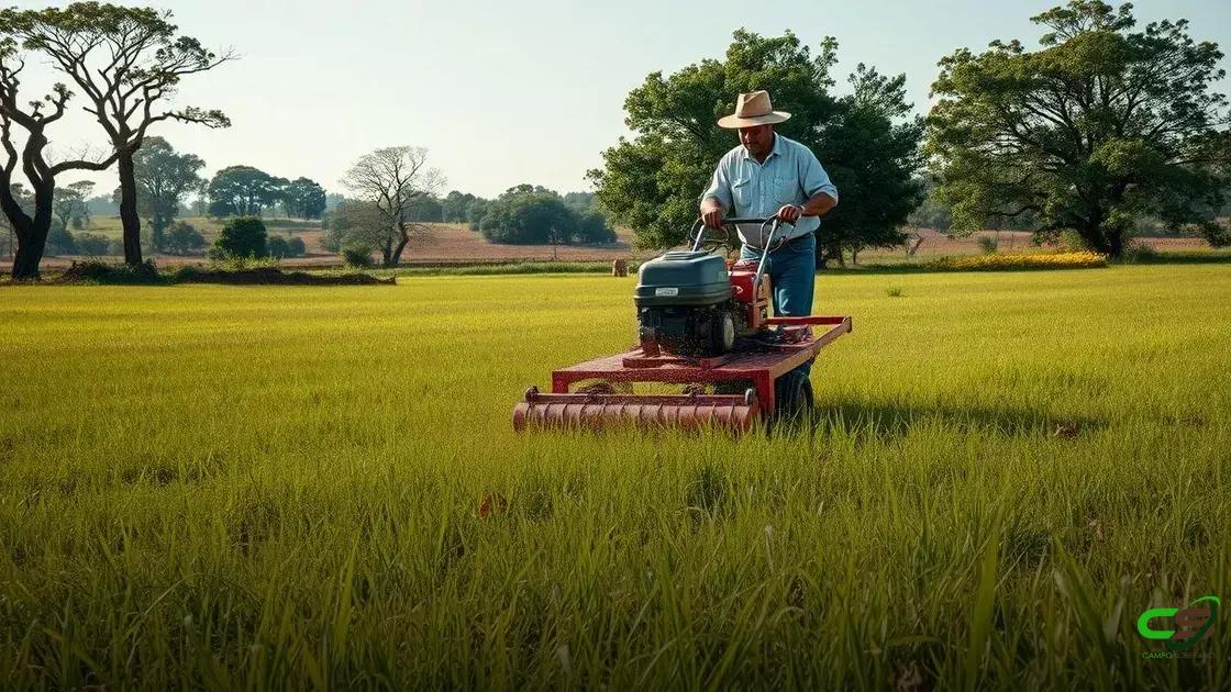 Manejo do capim: quando e como fazer a roçada Manejo do capim: quando e como fazer a roçada