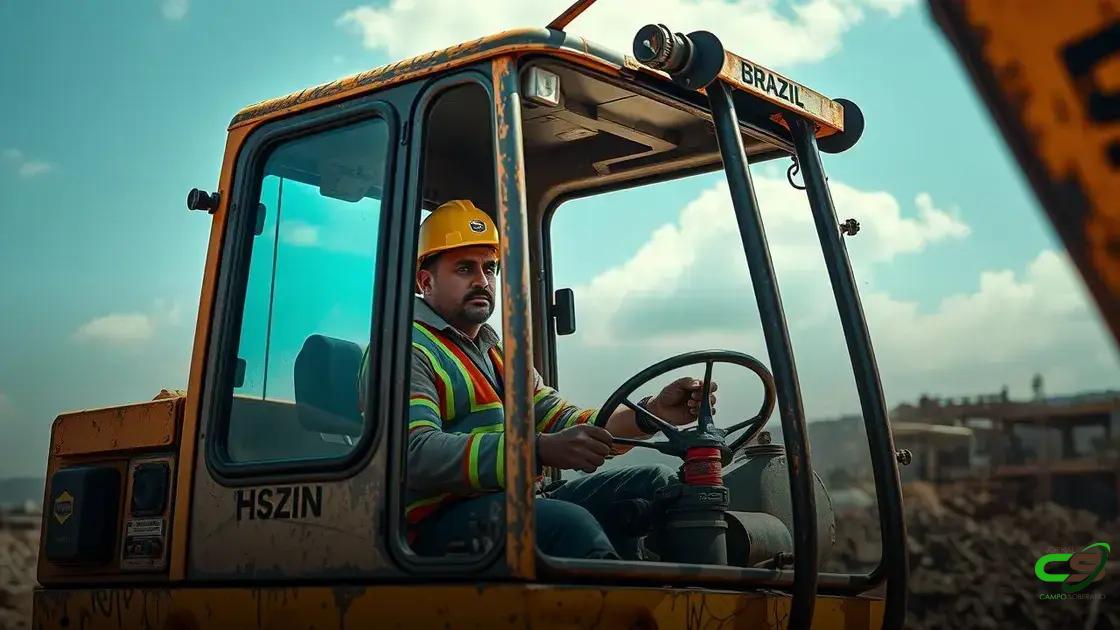 operador de maquinas pesadas: salário, riscos e segredos para crescer em 2024