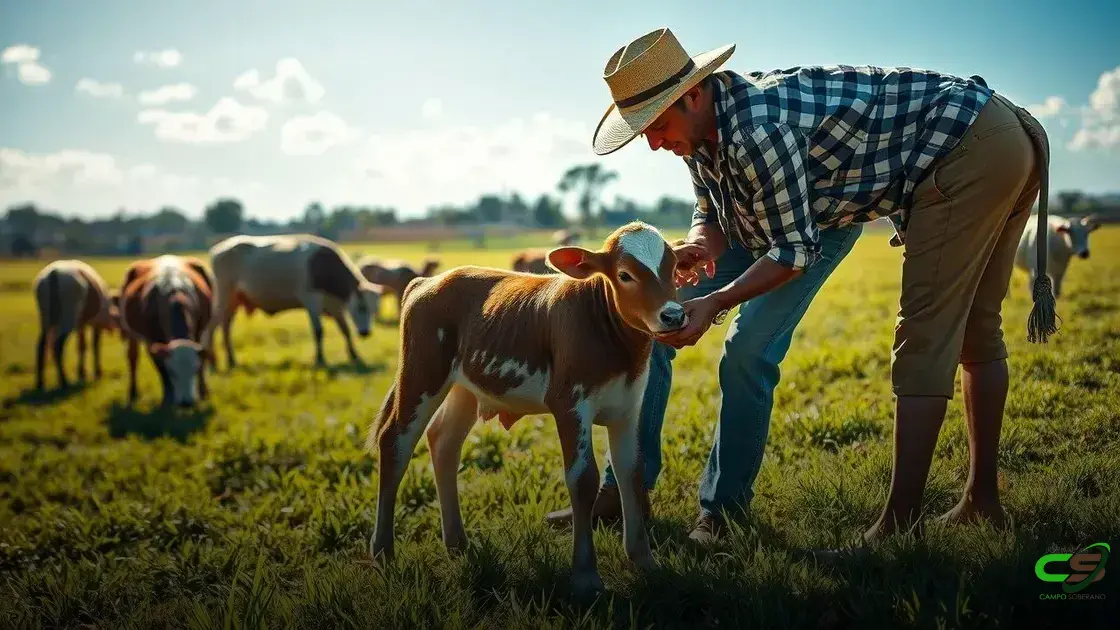 Pecuária: como garantir a saúde e o bom crescimento do seu bezerro Nelore P.O.