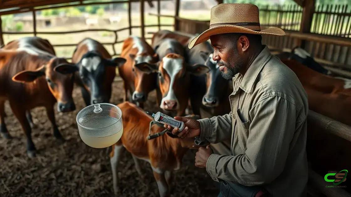 quando e como aplicar o soro caseiro no rebanho