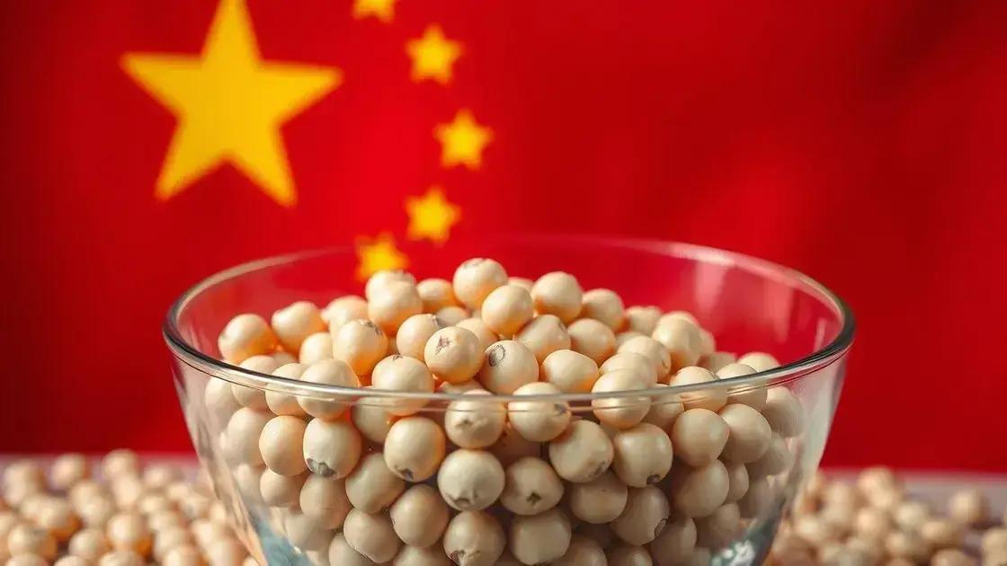 Soja brasileira ganha destaque na China após tarifas de Trump; exportações disparam