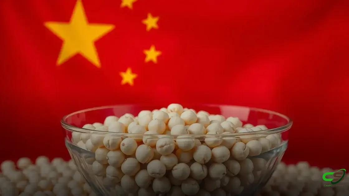 Soja brasileira ganha protagonismo e cresce quase 50% nas exportações para a China
