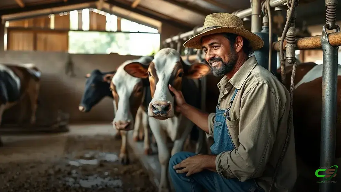 técnicas para reduzir o estresse do animal durante a ordenha