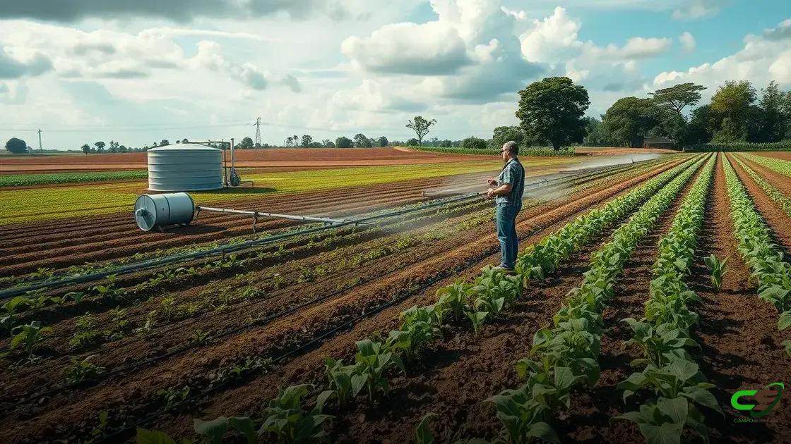técnicas práticas para irrigação e conservação de água