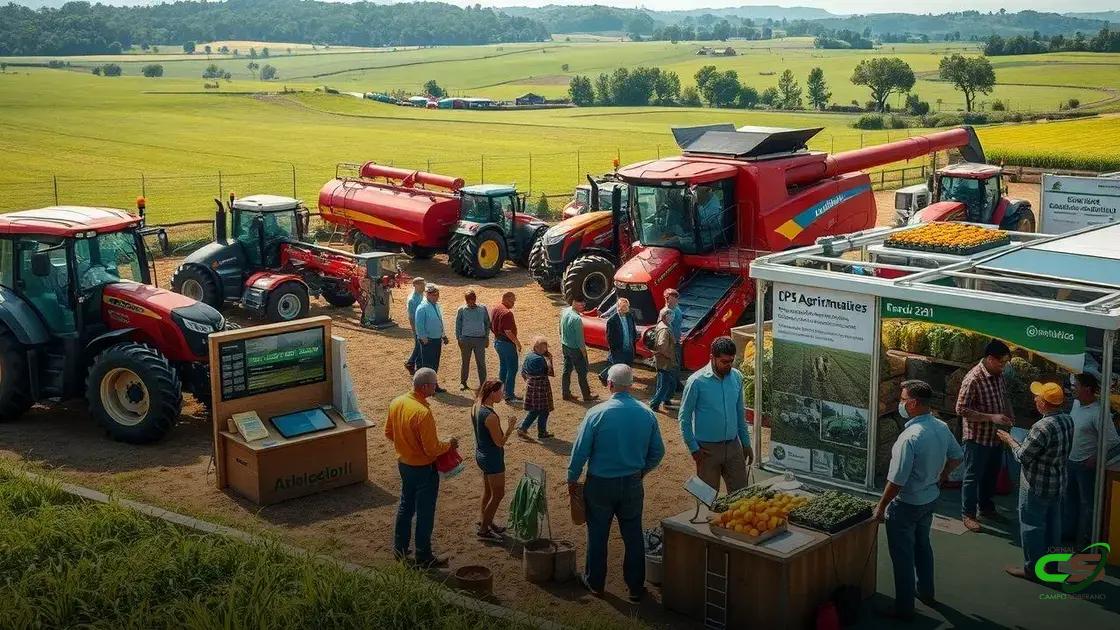 tecnologias apresentadas em feiras agropecuárias