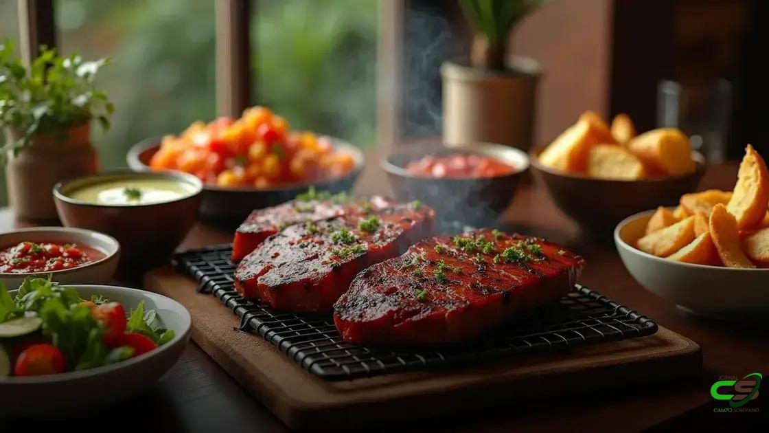 acompanhamentos que combinam com alcatra no churrasco