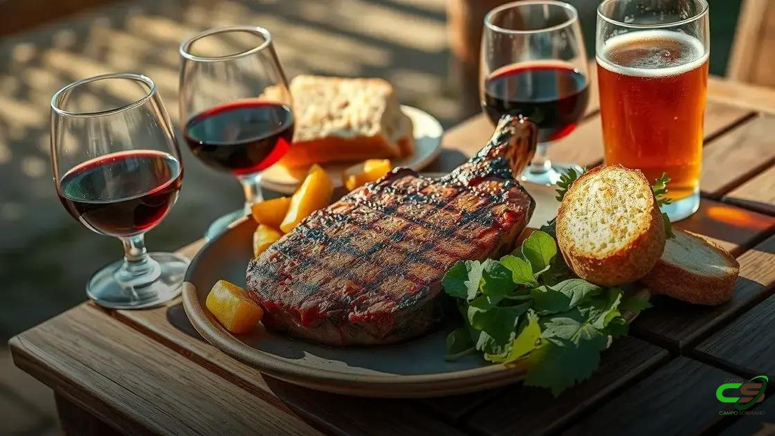 harmonizações: acompanhamentos e bebidas que combinam com o corte harmonizações: acompanhamentos e bebidas que combinam com o corte